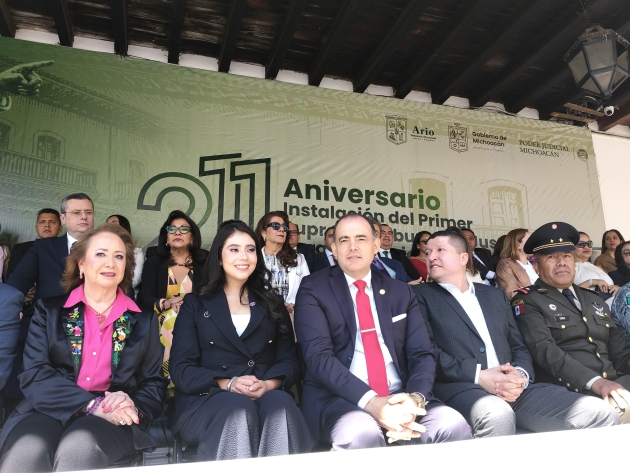 "Justicia e instituciones, legado histórico de Ario de Rosales": Dip.  Baltazar Gaona 