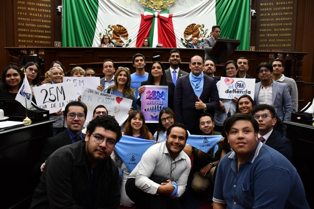 Proponen diputados del PAN declarar el 25 de marzo como Día Estatal de la Vida  