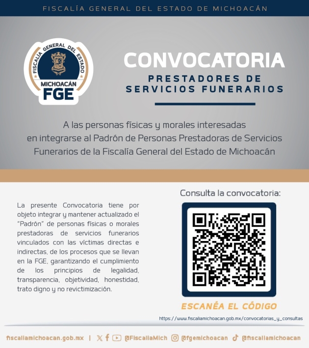 Carlos Torres Piña impulsa padrón de servicios funerarios para garantizar trato digno a Víctimas