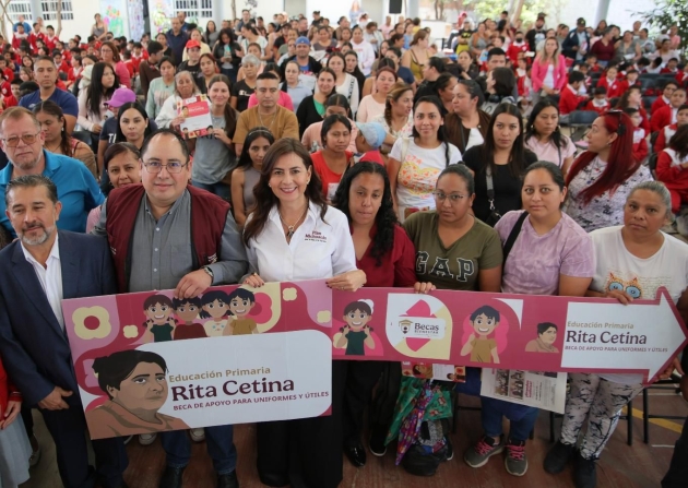 "Becas, la mayor política social en Michoacán": Gabriela Molina 