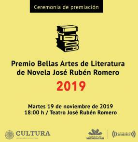 Todo listo el Premio Bellas Artes de Novela José Rubén Romero 2019