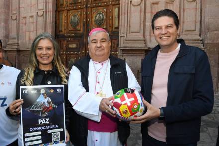  El Alcalde Alfonso Martínez y Monseñor Carlos Garfias, promueven la Paz desde el Deporte 