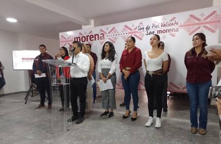 Lideres del partido MORENA en Michoacán informan del trabajo Legislativo que ha realizado su fracción en la 75 Legislatura 