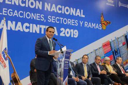 Gobernador de Michoacán Silvano Aureoles Conejo Encabeza la  Convención Nacional de Delegaciones, Sectores y Ramas de la Cámara de la Industria de la Transformación (Canacintra) 2019.  