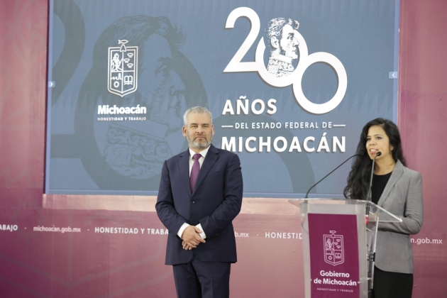 Anuncian festejos por los 200 años de Michoacán como estado federal: Ramirez Bedolla