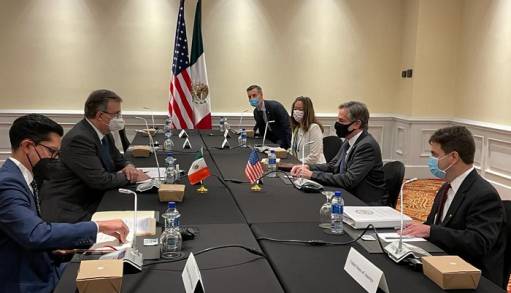 Secretarios Marcelo Ebrard y Antony Blinken celebran reunión bilateral en San José, Costa Rica 