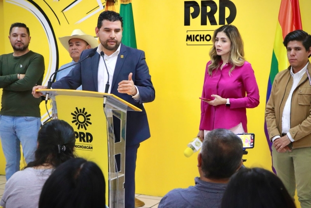 Propone el PRD a Morón debatir sobre la seguridad en Michoacán 