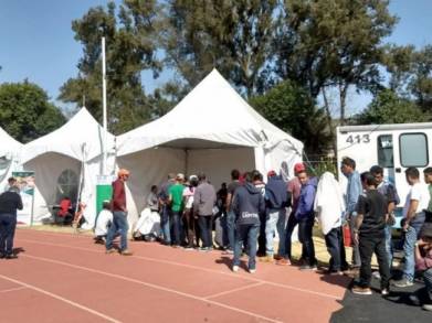 Continúa ayuda humanitaria a integrantes de Caravana Migrante: INM 