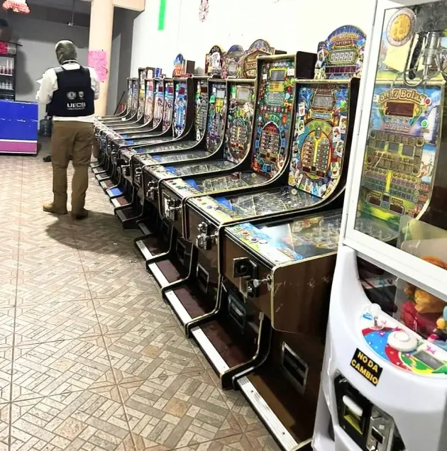 En acción interinstitucional  en la Región Zitácuaro, se aseguraron 217 máquinas Tragamonedas