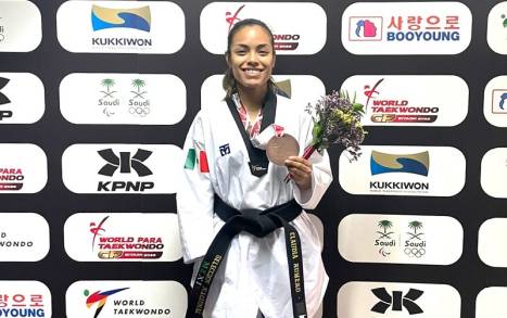 Claudia Romero gana bronce en Grand Prix Final de Para Taekwondo en Arabia Saudita 