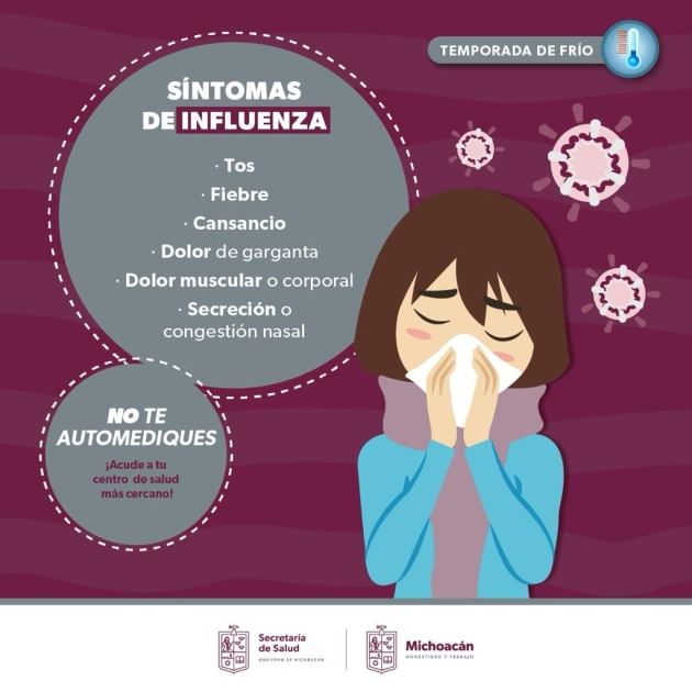 Sigue estas recomendaciones de la SSM para protegerte de la influenza 