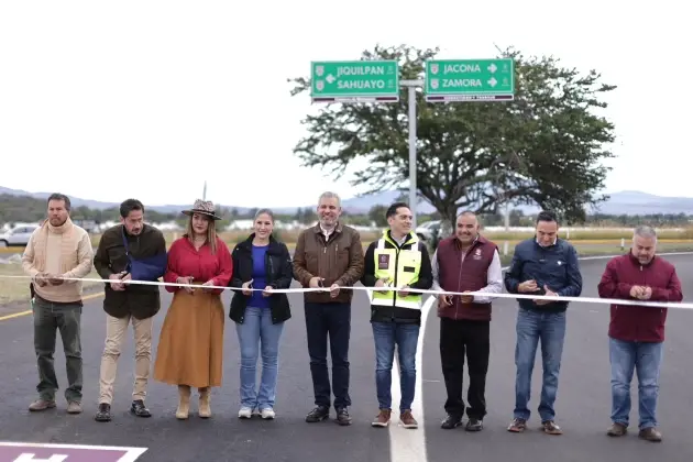 Inaugura rehabilitación del Libramiento Zamora-Jacona; obra multianual: Ramirez Bedolla 