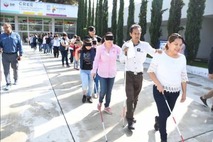 Con campaña de sensibilización, DIF Michoacán conmemora primer aniversario del Espacio de atención Integral para Personas con Discapacidad Visual