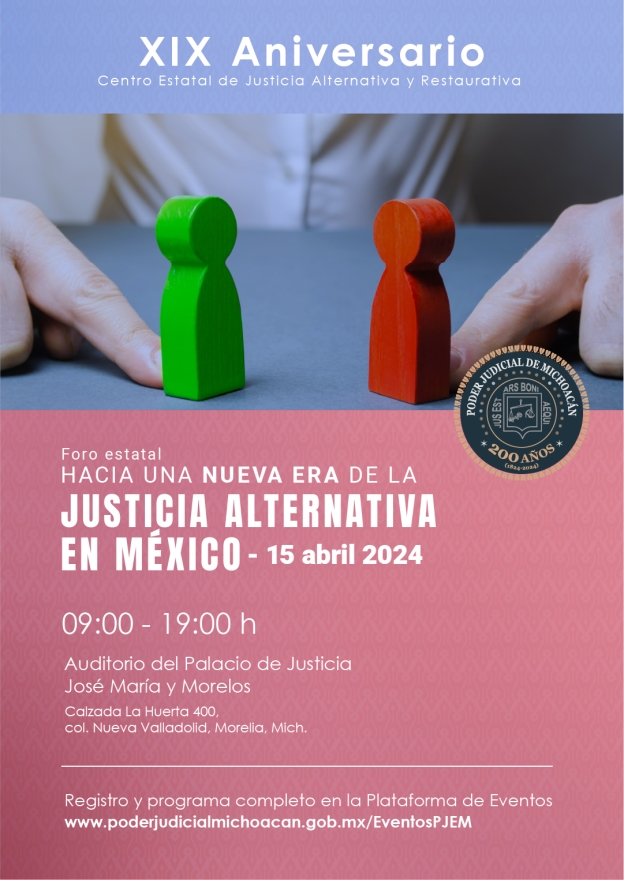 Comunicado de prensa  Con foro sobre justicia alternativa conmemora XIX Aniversario del CEJAR el Pod 