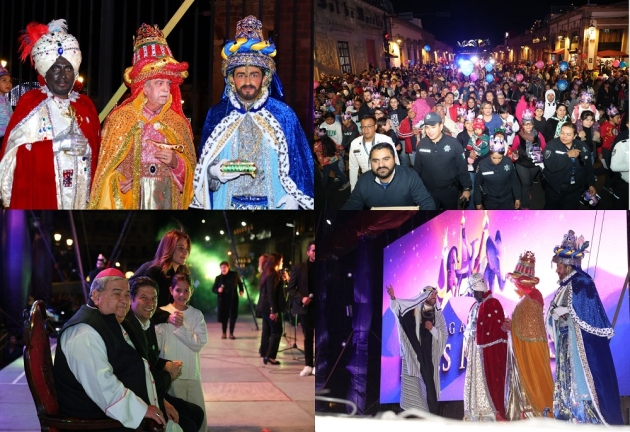 Reyes Magos hacen brillar la ilusión de miles de niñas y niños de Morelia 