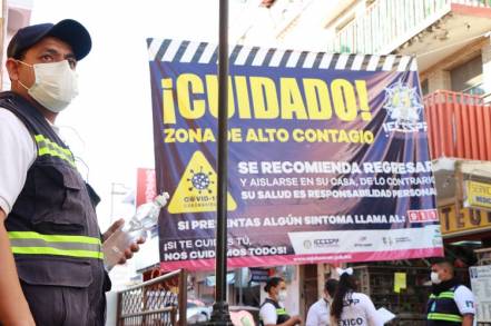 Mantienen cadetes acciones humanitarias contra COVID-19 en Zitácuaro 