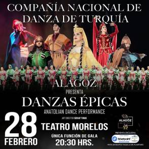 Danzas Ã‰picas Un Mágico Espectáculo Montado por la Compañía Nacional de Danza de Turquía se presentará en Morelia el 28 de Febrero 2023