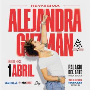 La Reina de Corazones Alejandra Guzmán Concertará en Morelia a través de UNICLA Morelia 2023 