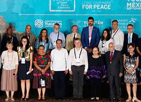 Concluye la Cumbre de la 17 Entrega de los Premios Nobel de la Paz 2019 en Mérida Yucatán México