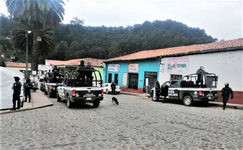 SSP, GN y Policía local refuerzan las tareas de seguridad en Tlalpujahua 