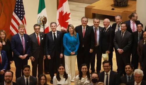 El Canciller Ebrard participa en la Cumbre de Líderes Empresariales de América del Norte 
