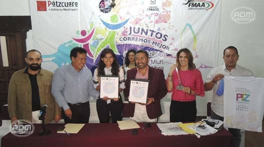 El Presidente Municipal de Pátzcuaro Michoacán Victor Baez Convoca a participar en la Carrera Atlética  Juntos Corremos Mejor 