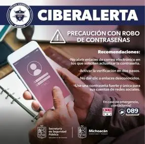 SSP emite alerta por robos de contraseñas de redes sociales 